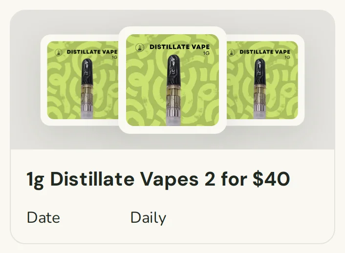Sanctuary Cannabis: 1g Distillate Vapes 2 for $40