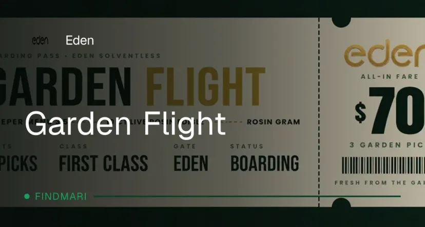 Eden: Garden Flight - All-In Fare $70 en Florida