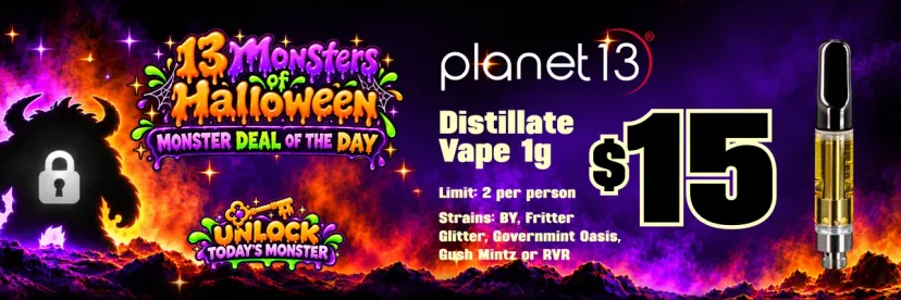 Planet 13: Distillate Vape 1g - $15, vapes deal in Florida