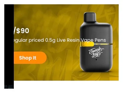 Jungle Boys: Regular priced 0.5g Live Resin Vape Pens