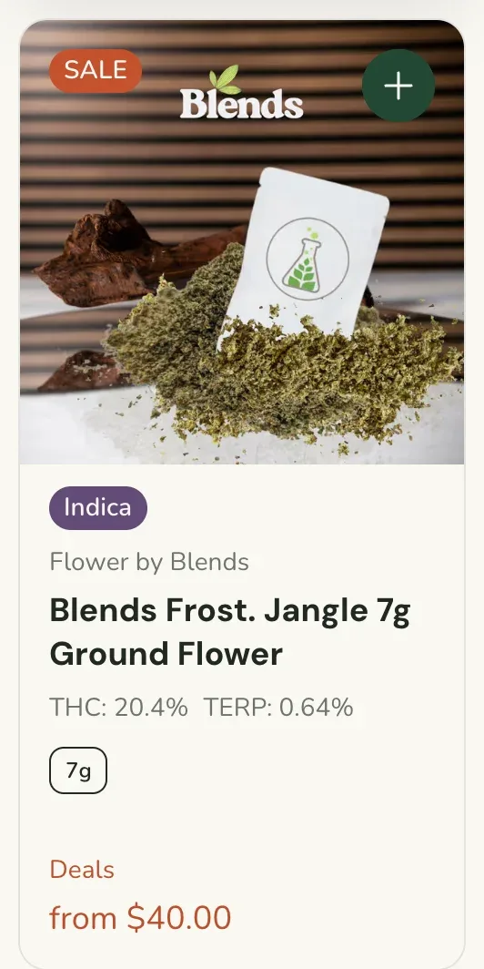 Sanctuary Cannabis: Blends Frost. Jangle 7g Ground Flower in Florida