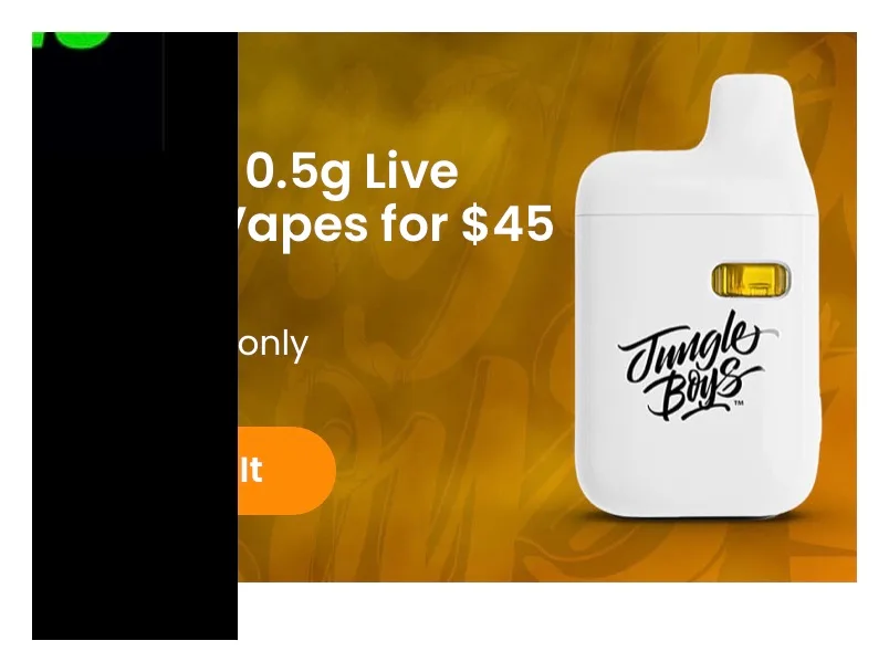 Jungle Boys: 0.5g Live Vapes for $45