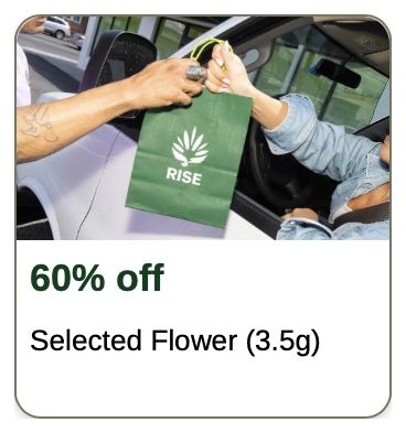 Rise: 60% off Selected Flower (3.5g)