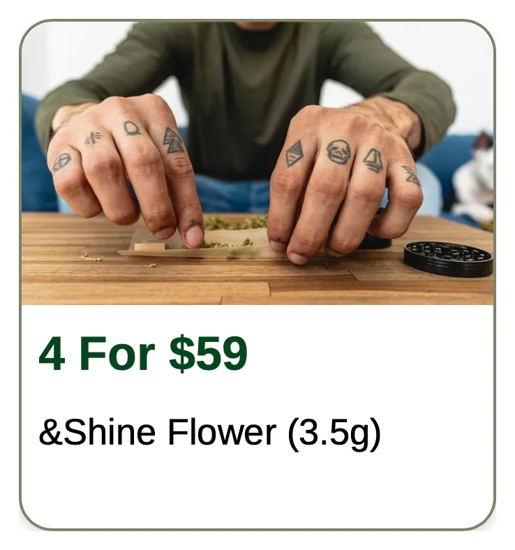 Rise: 4 For $59 &Shine Flower (3.5g) in Florida
