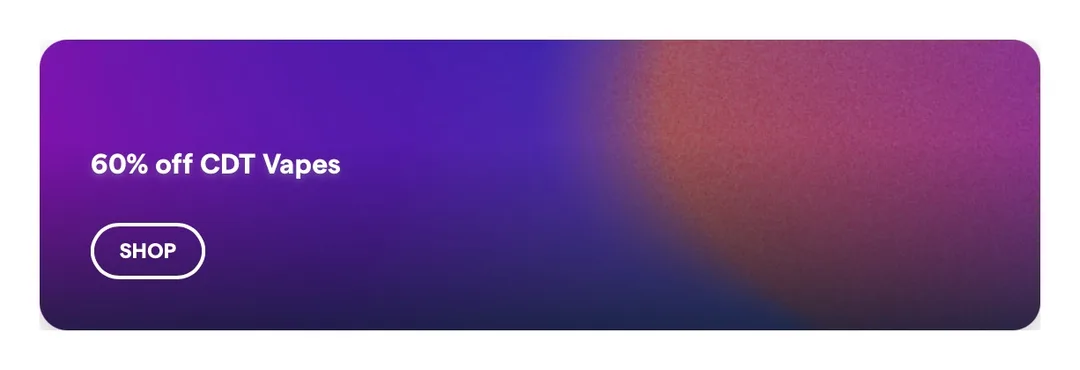 Surterra Wellness: 60% off CDT Vapes