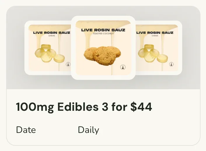 Sanctuary Cannabis: 100mg Edibles 3 for $44, oferta de comestibles en Florida
