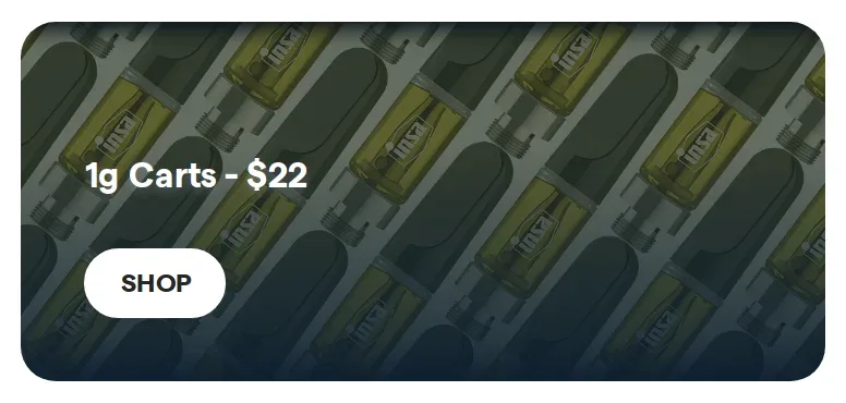 Insa: 1g Carts - $22, oferta de vapeadores en Florida