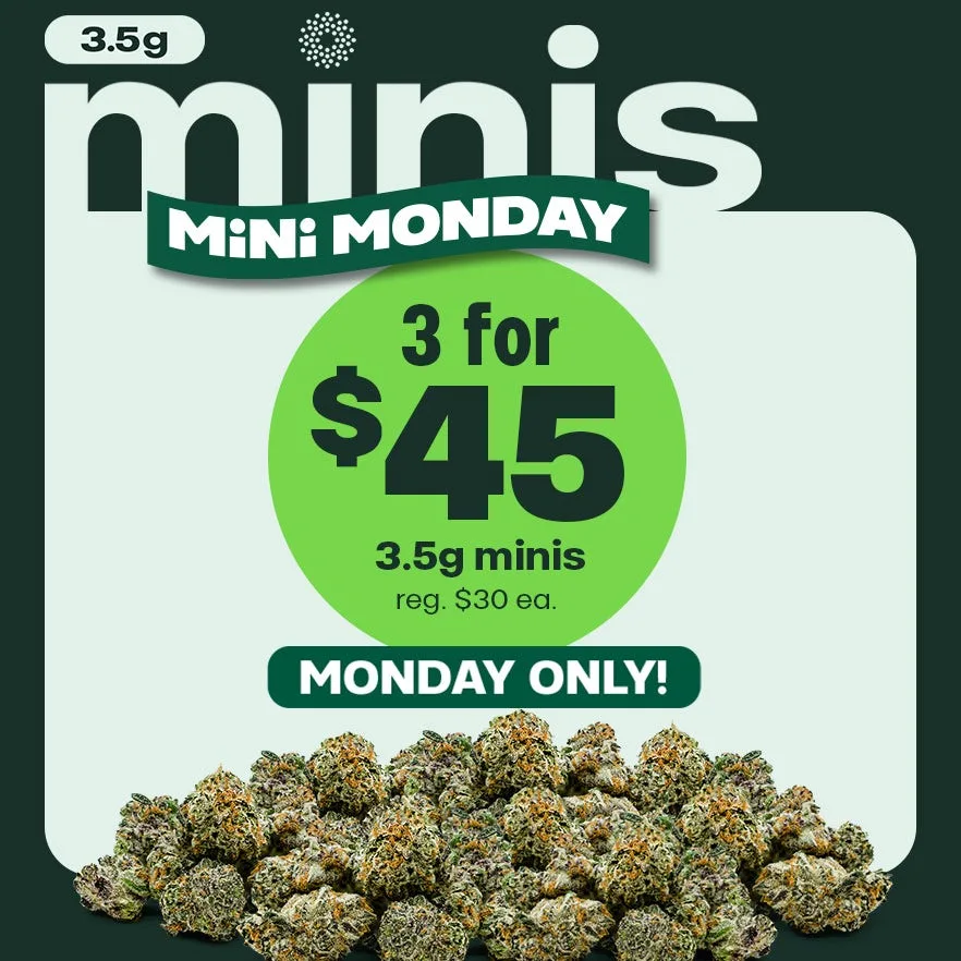 Trulieve: Mini Monday: 3 for $45 on 3.5g minis, flower deal in Florida