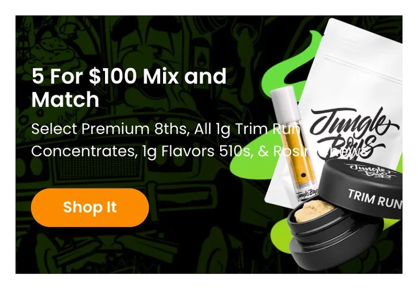 Jungle Boys: 5 For $100 Mix and Match, flower deal in Florida