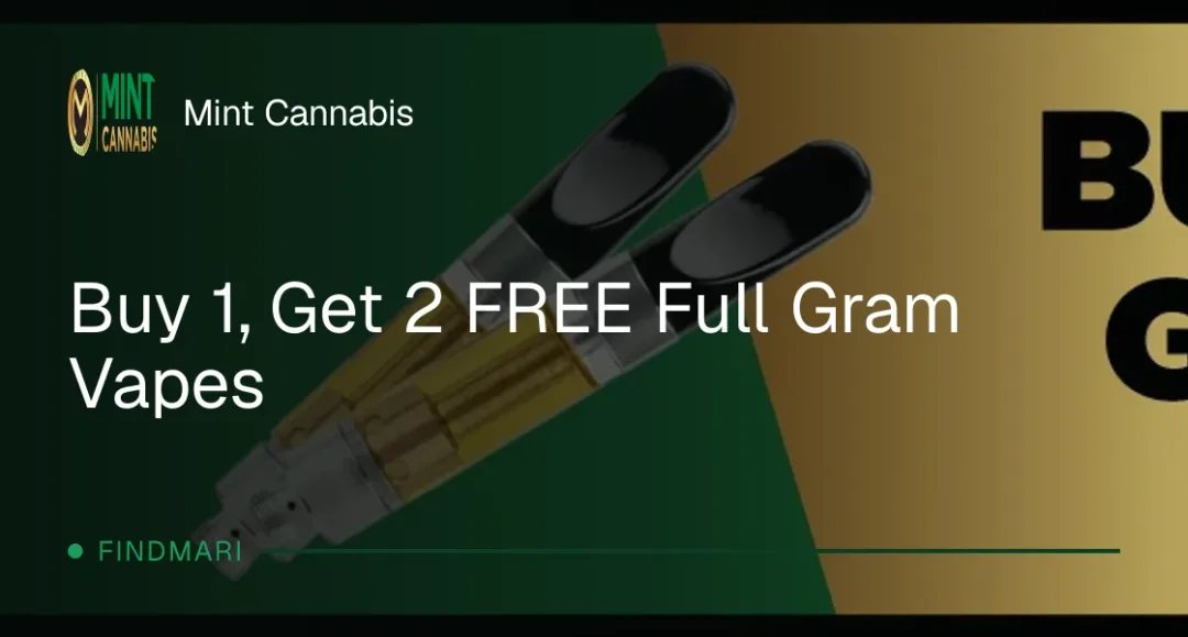 Mint Cannabis: Buy 1, Get 2 FREE Full Gram Vapes in Florida