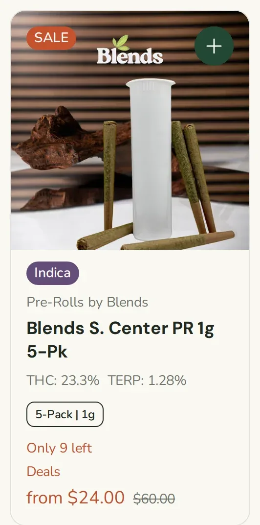Sanctuary Cannabis: Blends S. Center PR 1g 5-Pk from $24.00