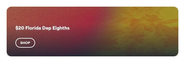 Surterra Wellness: $20 Florida Dep Eighths, oferta de flor en Florida