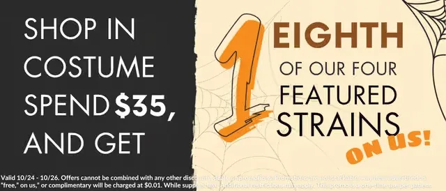 Fino Cannabis: Shop in costume, spend $35, get 1/8 of featured strains in Florida