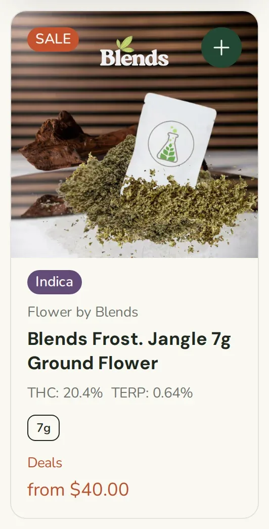 Sanctuary Cannabis: Blends Frost. Jangle 7g Ground Flower in Florida