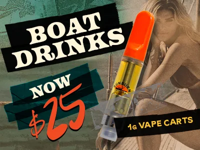Sunburn: Boat Drinks Now $25