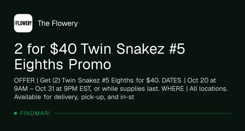 The Flowery deal