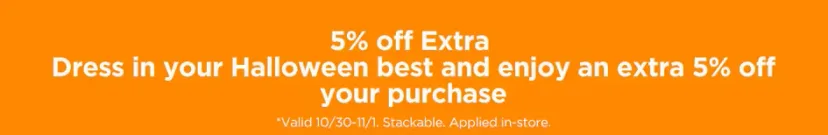 Sunnyside: 5% off Extra - Dress in your Halloween best in Florida