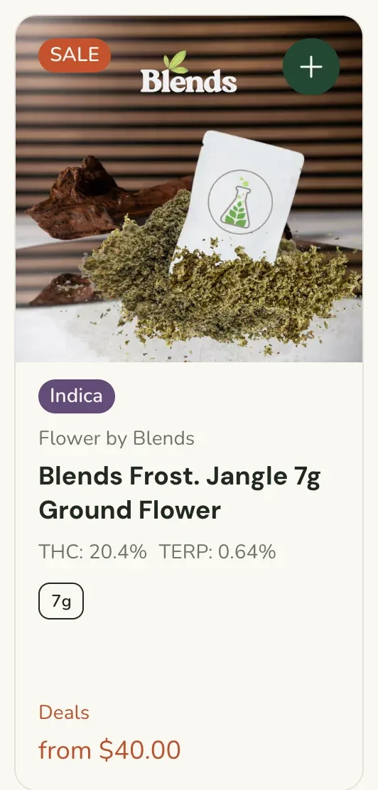 Sanctuary Cannabis: Blends Frost. Jangle 7g Ground Flower in Florida