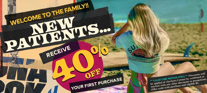 Sunburn: Welcome to the Family! New Patients Receive 40% Off Your First Purchase, oferta de new patient en Florida