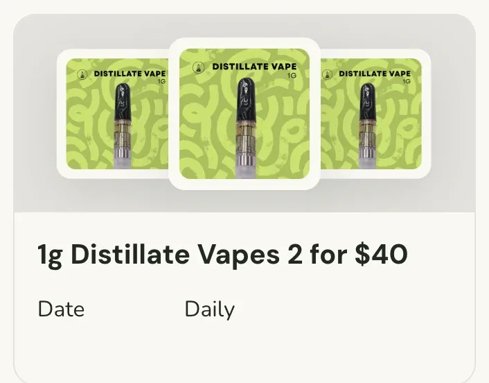 Sanctuary Cannabis: 1g Distillate Vapes 2 for $40, oferta de vapeadores en Florida