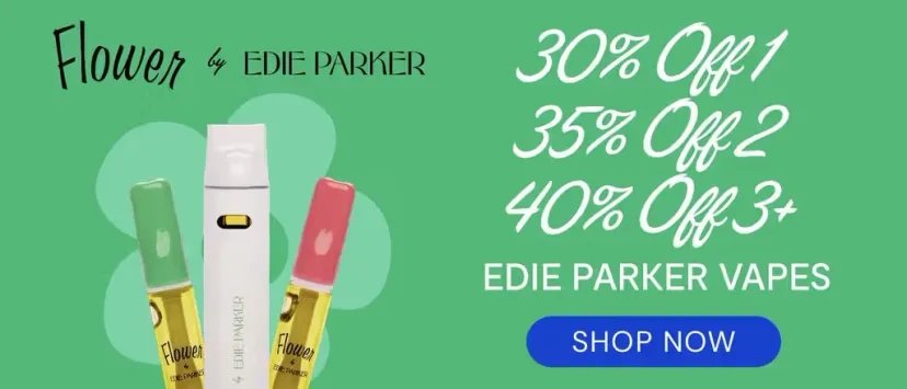 MÜV: 30% Off 1 | 35% Off 2 | 40% Off 3+ Edie Parker Vapes, oferta de vapeadores en Florida