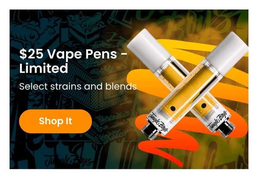 Jungle Boys: $25 Vape Pens – Limited, oferta de vapeadores en Florida