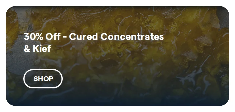 Insa: 30% Off - Cured Concentrates & Kief