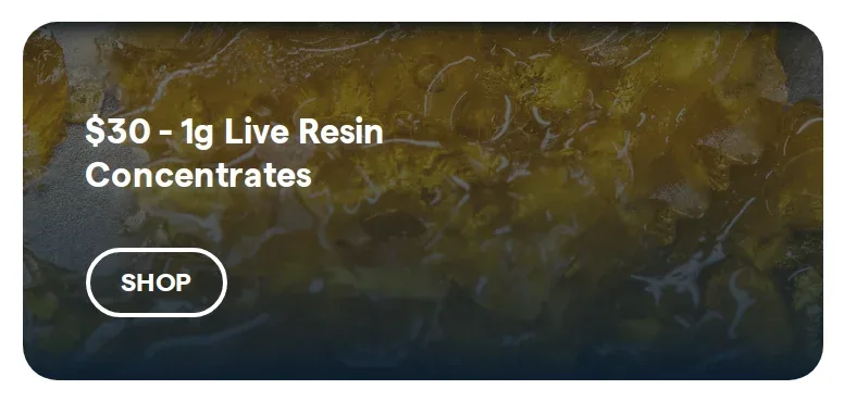 Insa: $30 - 1g Live Resin Concentrates, oferta de concentrados en Florida