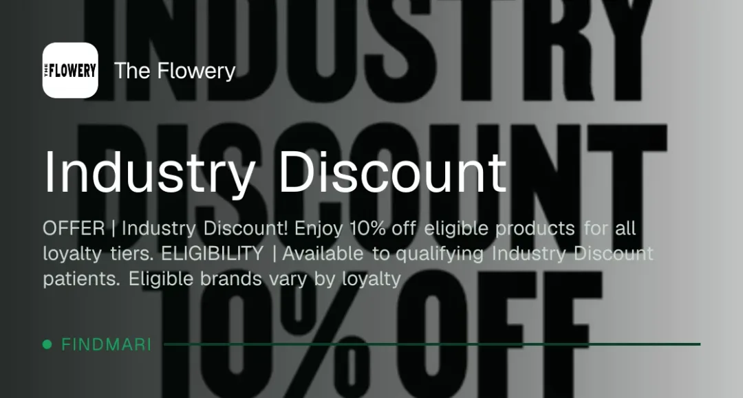 The Flowery: Industry Discount! Enjoy 10% off eligible products