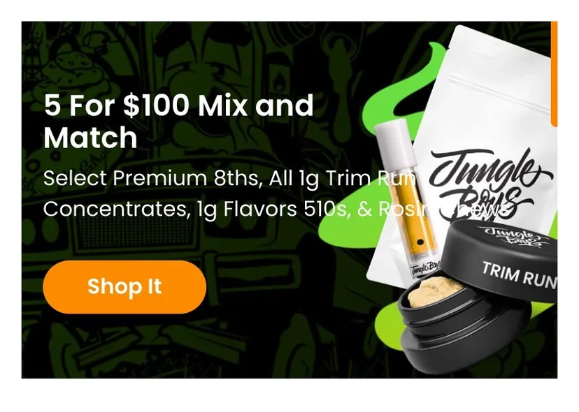 Jungle Boys: 5 For $100 Mix and Match, flower deal in Florida