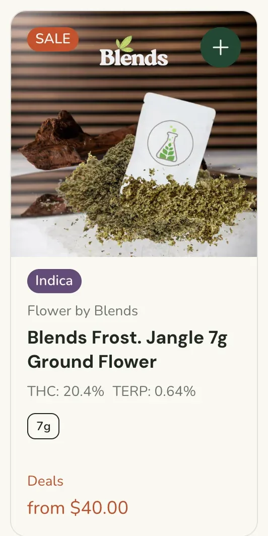 Sanctuary Cannabis: Blends Frost. Jangle 7g Ground Flower in Florida